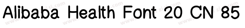 Alibaba Health Font 20 CN 85 B 语言字体转换